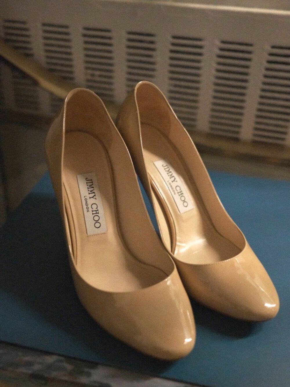 Jimmy Choo nude pumps